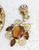 Juliana D&E Brooch Earrings Topaz American Legion Vintage DeLizza Elster Designer Jewelry