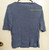 Eddie Bauer Shirt Ladies Dusty Blue Ribbed Blouse Woman Clothing Gift