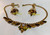 Juliana D&E Choker Necklace Earrings Topaz American Legion Vintage DeLizza Elster Designer Jewelry
