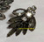 Juliana D&E Brooch Earrings Black Diamond Smoke Grey  Laurel Wreath Pin Vintage DeLizza Elster Jewelry