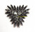 Juliana D&E Brooch Jet Black Pin Vintage DeLizza Elster Designer Jewelry
