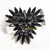 Juliana D&E Brooch Jet Black Pin Vintage DeLizza Elster Designer Jewelry