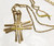 Crown Trifari Pendant Necklace Modernist Maltese Cross Original Chain Tag Vintage Designer Jewelry Gift