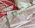 Christofle Tablecloth Napkin Set Red White Flower Cloth Vintage Paris France Italy Linen Gift Set Lot 7