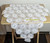 Crochet Lace Doily Table Runner XL White Circle Dresser Scarf Cloth Vintage Linen Gift