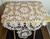 Ecru Star Crochet Table Runner Dresser Scarf Bread Basket Doily Vintage Cloth Linen Gift Lot 4
