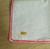 Red Rose Embroider Handkerchief Crochet Hankie Vintage Linen Hanky Gift Original Tag NOS