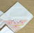 Embroider Applique Flower Handkerchief Pink Purple Blue Floral Hankie Vintage Mid Century Linen Hanky Gift Lot 3
