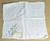 Blue Embroider Mother Handkerchief Mother's Day Mom Mommy Floral Hankie Vintage Mid Century Linen Mama Hanky Gift
