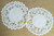 Crochet Lace Doily Floral Flower White Cloth Vintage Linen Gift Lot 2