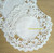 Crochet Lace Doily Floral Flower White Cloth Vintage Linen Gift Lot 2