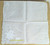 Flower Handkerchief White Embroider Applique Hanky Rolled Hem Bride Hankie Vintage Mid Century Cloth Linen Bridal Gift