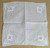 Tulip Handkerchief White Embroider Applique Hanky Drawn Thread Bride Hankie Vintage Mid Century Cloth Linen Bridal Gift