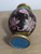 Cloisonné Flower Vase Pink Black Floral Enamel Urn Vintage Mid Century Asian Home Décor Gift