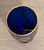 Gold Overlay Shot Glass Cobalt Blue Cup Vintage Mid Century Bohemian Czech Murano Barware Home Décor Gift