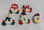 Polymer Clay Snowman Bead DIY Frosty Winter Wear Craft Holiday Christmas Figurine Gift Lot 5