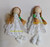 Doll Wood Lace Bead DIY White Braid Hair Figurine Craft Gift Lot 2 NOS
