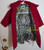 Child's Place Red Leopard Ruffle Jacket Animal Print Coat Vintage Clothing Gift