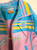 Monostar Pink Blue Striped Jacket Groovy Goddess Zip Coat Vintage Retro Toddler Child Clothing Gift