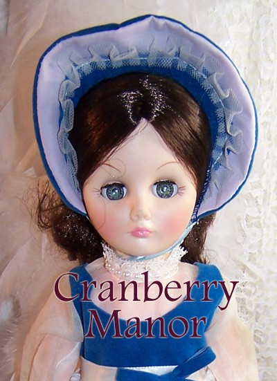 Effanbee Doll Blue White Bonnet Dress Velvet Toy Vintage Designer Gift  Original Box Tag - CranberryManor Fine Antiques & Vintage Collectibles