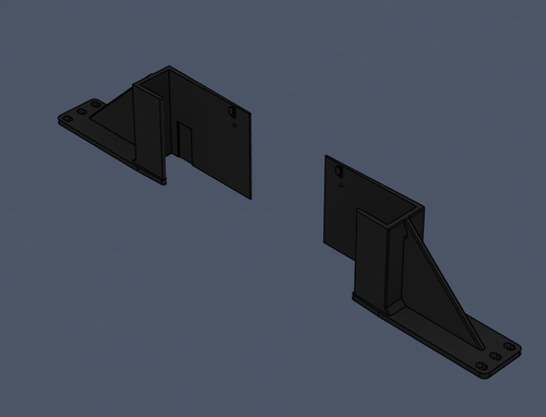 19 Inch Rack mount for B-one & Balance 20x series Black (3D printed)