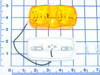 060-0326: 24V YELLOW INSIDE LIGHT RECTANGULAR W/ BULB & HOUSING