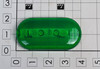 061-244A: GREEN LENS ONLY 2X 4 OVAL