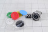 600-0506: PUSH BUTTON, UNIVERSAL,  INTERCHANGEABLE COLOR CAPS