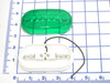 GREEN INSIDE LIGHT W/BULB & HOUSING-OVAL       24 VOLTS