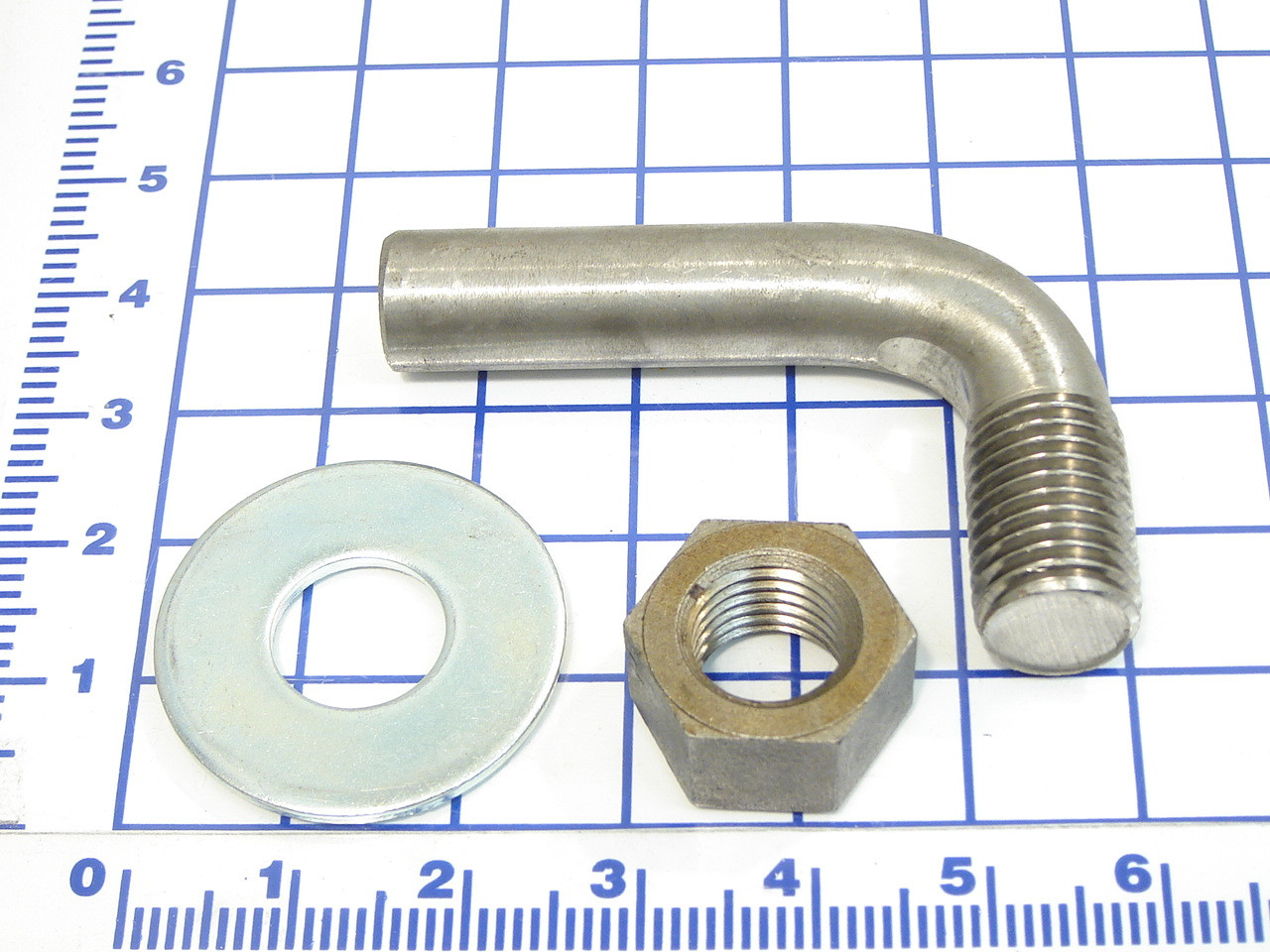 000-332: 1" J BOLT W/NUT & WASHER