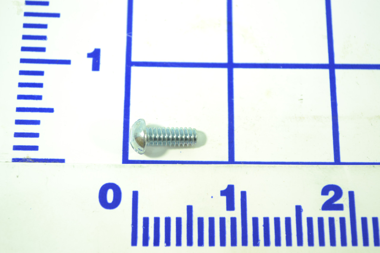 000-353: 10-24 X 1/2" ROUND HEAD SCREW, SLOTTED, ZP