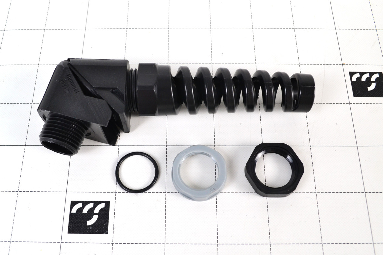 0-014-829: CORD GRIP, 90DEG, 1/2" NPT, W/ NUT