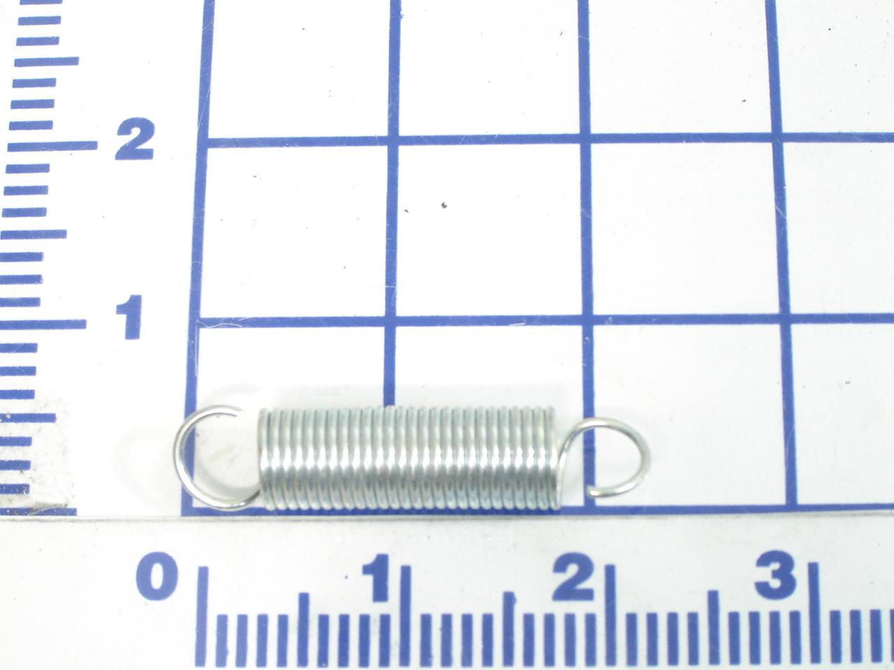 030-118: SPRING, EXT, EOD, 0.062", 1/2" OD, 2-1/8" LG, 17 COILS