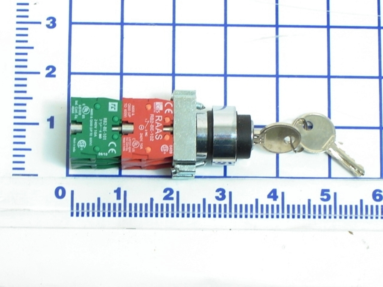 060-0710: 3 POS. SELECTOR  KEY SWITCH WITH KEYS
