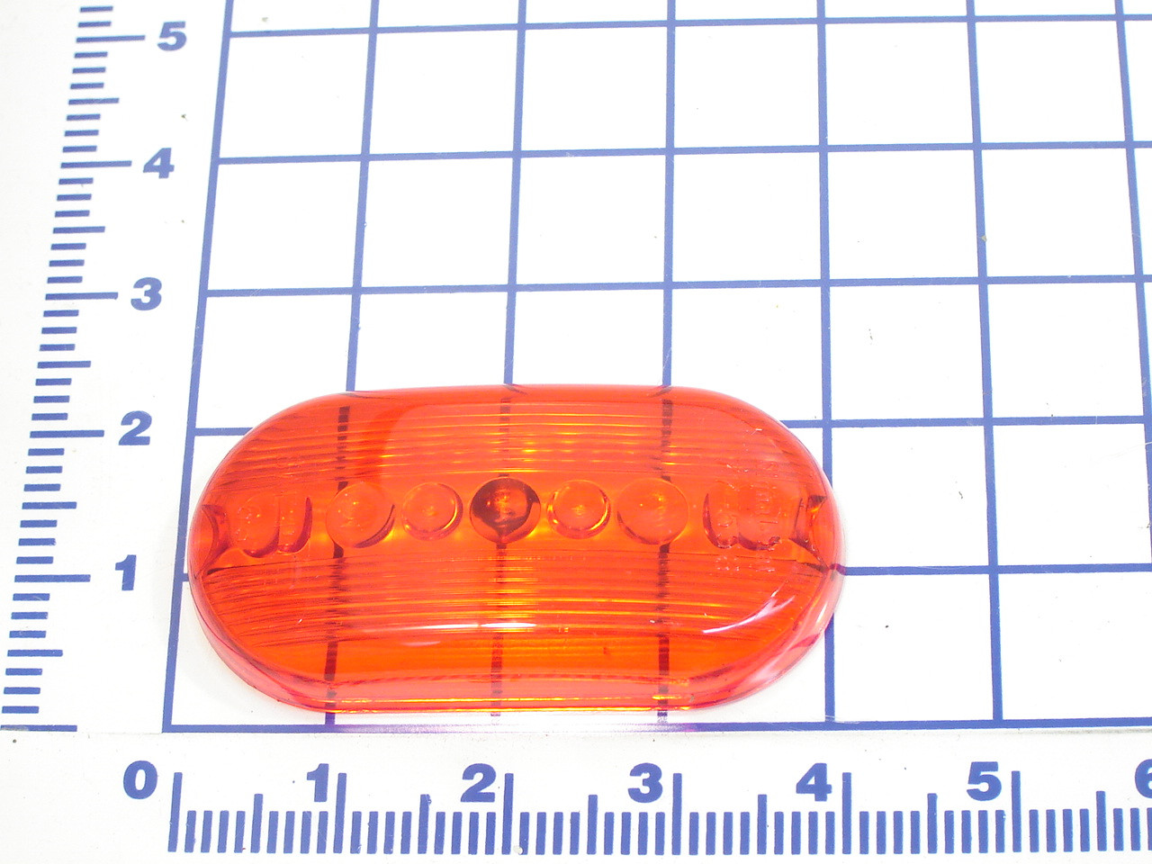 061-213A: RED LENS ONLY 2X 4 OVAL