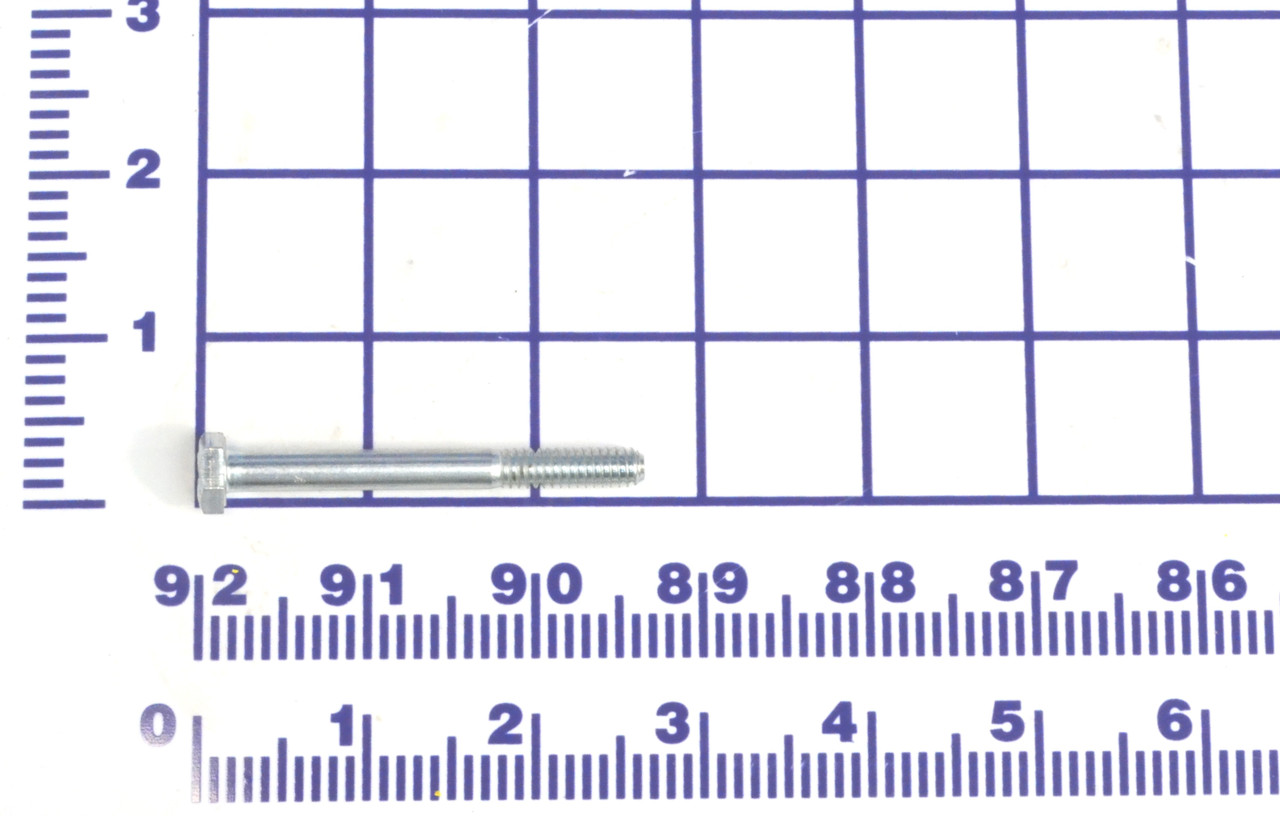 072-0013: 1/4"-20 X 2-1/2" HEX HEAD CAP SCREW, PARTIAL THREAD, GR5, ZP