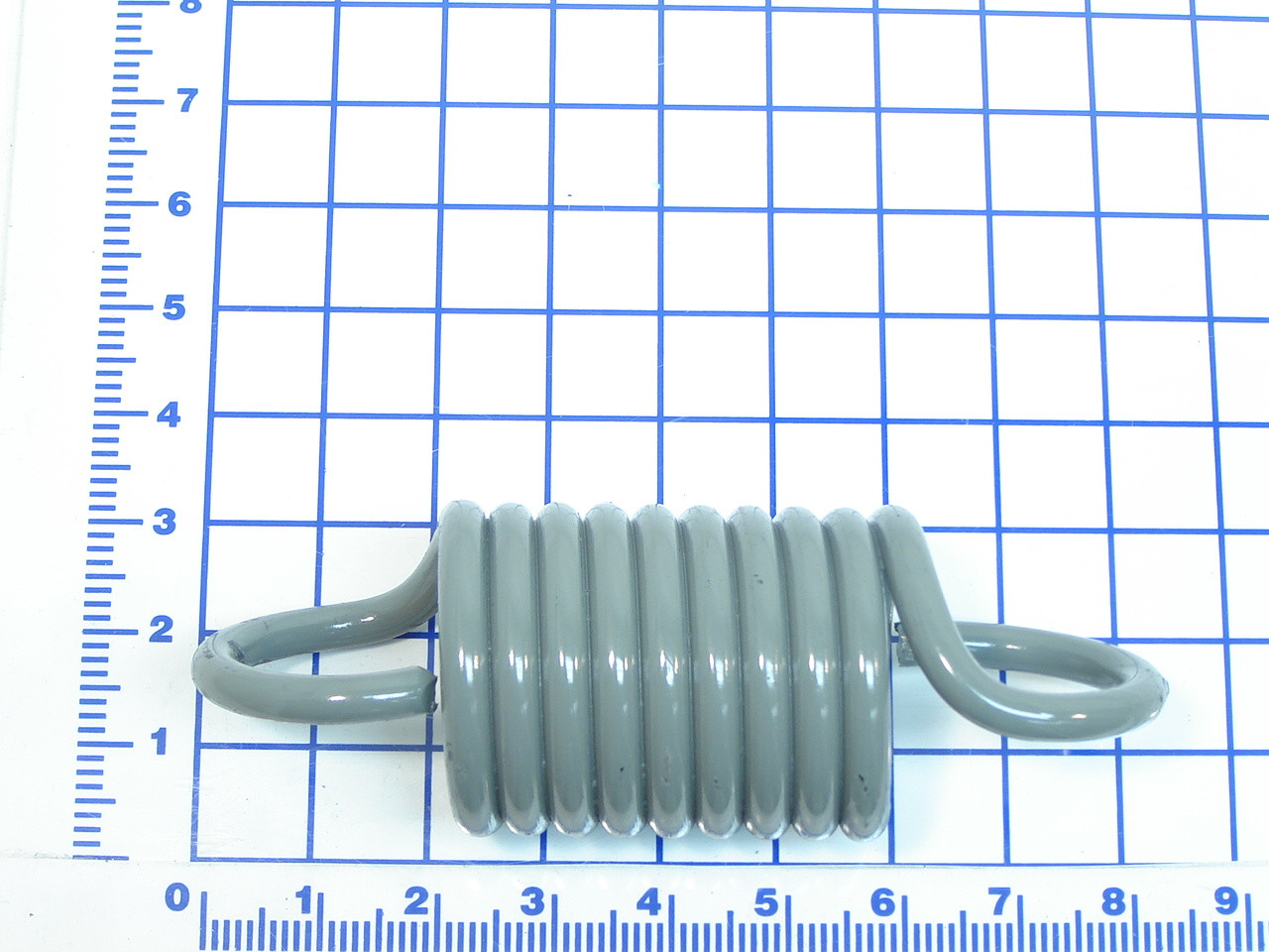 302-0951: SPRING, LIP CHAIN, 0.393", 2-3/4" OD, 8" LG, 10 COILS