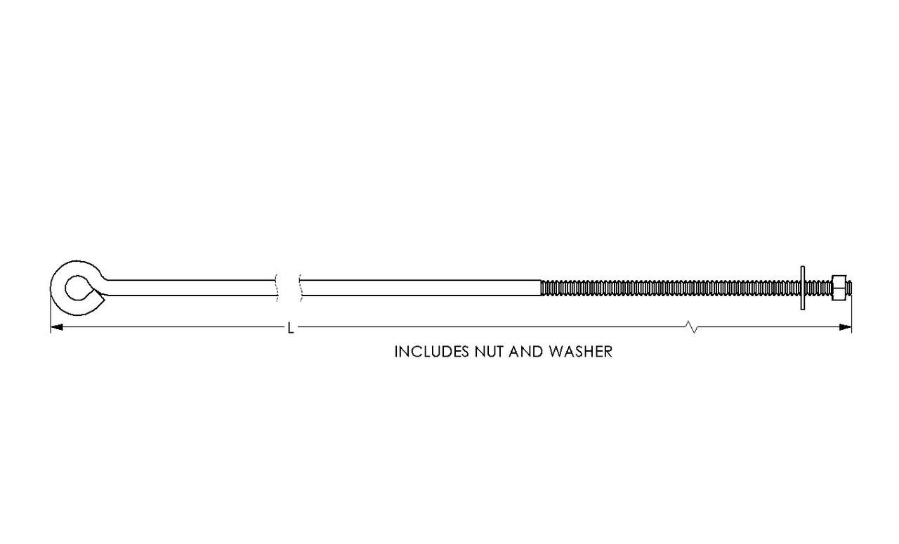 586-1362: SPRINGROD ADJUSTER 10' LEVELER 66L W/11 OF 5/16 18 THREAD