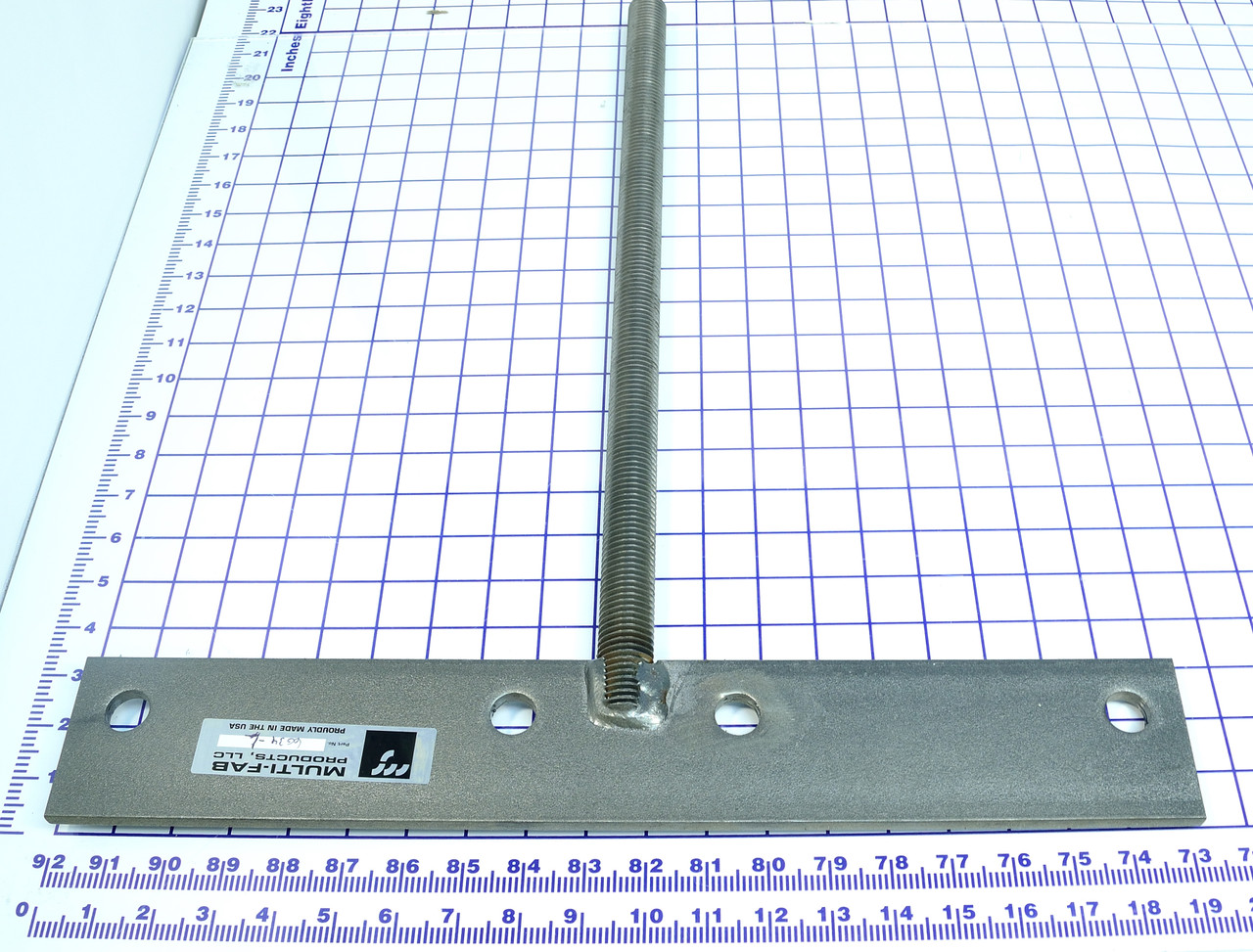 6034-L: SPRING PULL BAR 2 HOLES W/ 20" OF THREADED ROD