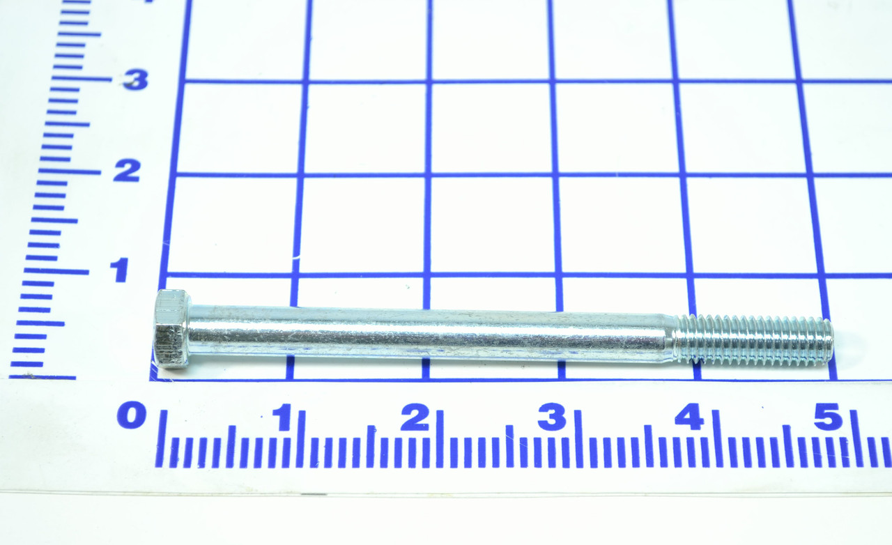 9691: 3/8"-16 X 4-3/4"  HEX HEAD CAP SCREW, PARTIAL THREAD, ZP