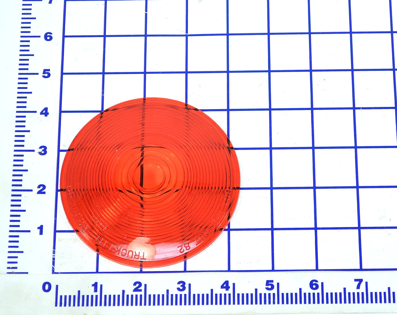 823-096: RED LENS 4" ROUND
