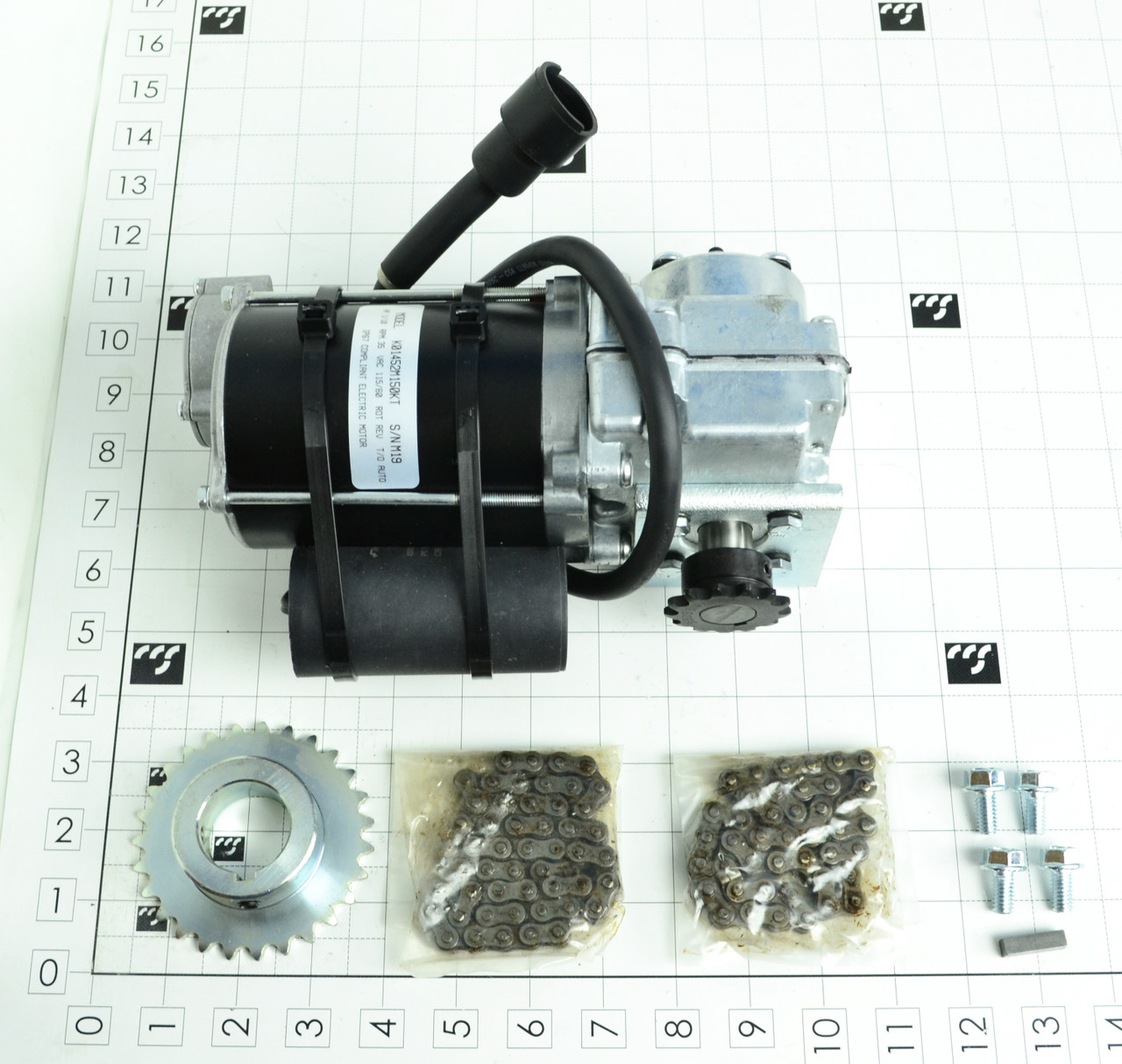 MF2-100-000: GEARMOTOR REPLACEMENT KIT 9" & 12"CARRIAGE-115V-60HZ-100WATTS
