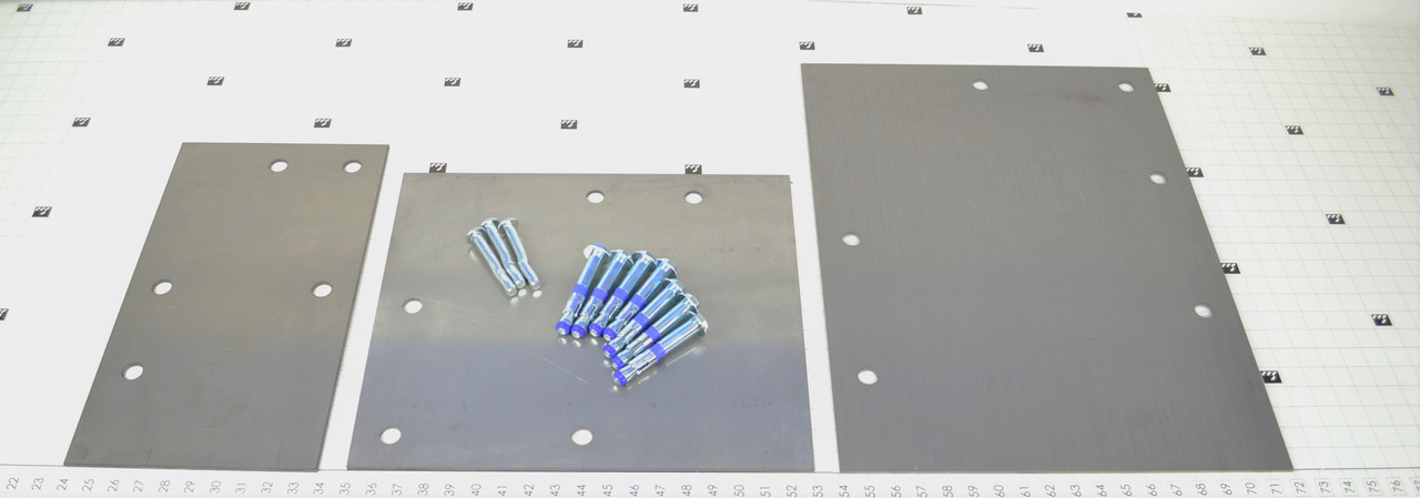 MF5-24-000: PIT CORNER REBUILD KIT -3 PLTS W/11 ANCHORS 24"X 18"X 10" TTL