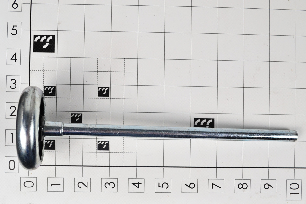 MFD-R3X10: ROLLER, STEEL, 3", 9" STEM, 10 BALL, ZINC PLATED