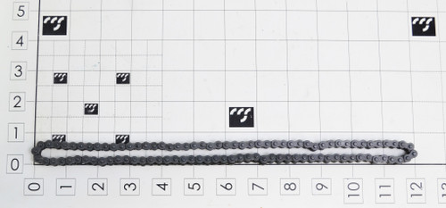 16600064: CHAIN ASSY, ENCODER, 24", 96P, #25, PLASTIC