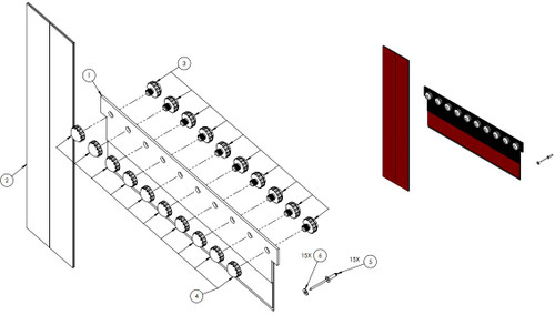 53700723: KIT, CURTAIN EDGE REPAIR, 10 SPHERE, FASTRAX