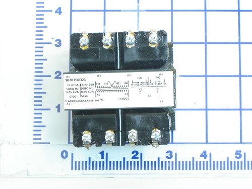 622-014: TRANSFORMER, 50VA, 120/240VAC PRIMARY / 24VAC SECONDARY
