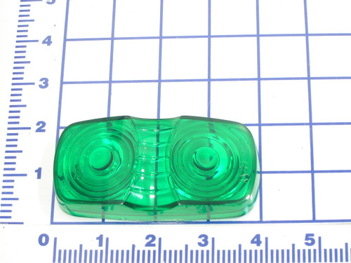 823-101: GREEN LENS DOUBLE  BULLS-EYE RECTANGLE (INSIDE)