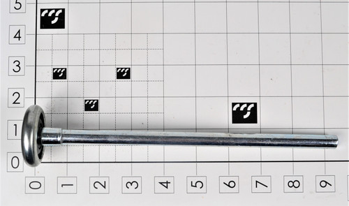 MFD-R2X10: ROLLER, STEEL, 2", 9" STEM, 10 BALL, ZINC PLATED