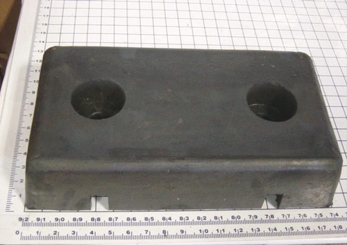 MFRM-41018G: BUMPER, MOLDED, 2 HOLE, 4" X 10''X18'' GROOVES IN BACK